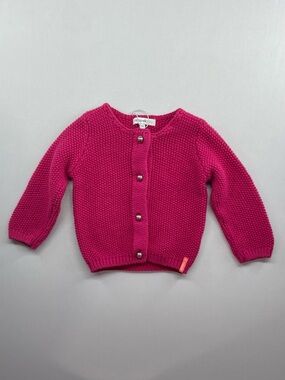 Noppies Baby Organic Cotton Knit Cardigan - Delhi Rose - Size 62 (2-4M)